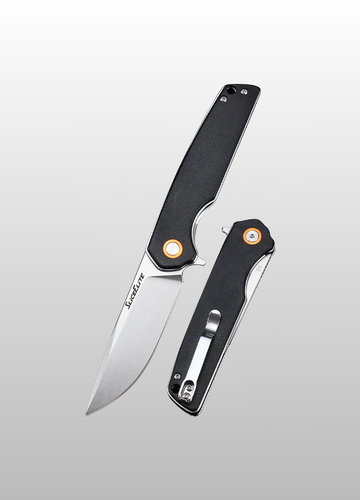 Truth or Consequences EDC Knife 3.5 Inch D2 Steel Clip Drop Hybrid Blade Premium Linen Carbon Fiber Micarta Handle Liner Lock Lightweight Everyday Carry Knife