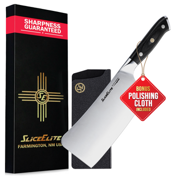 SliceElite 7 Inch Bone Cutting Knife German Steel Pakkawood