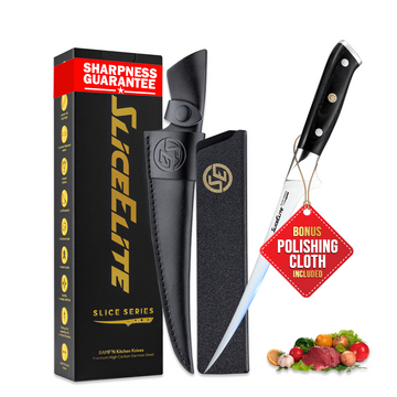 SliceElite 7.5-Inch Fillet Knife German Steel Pakkawood Handle