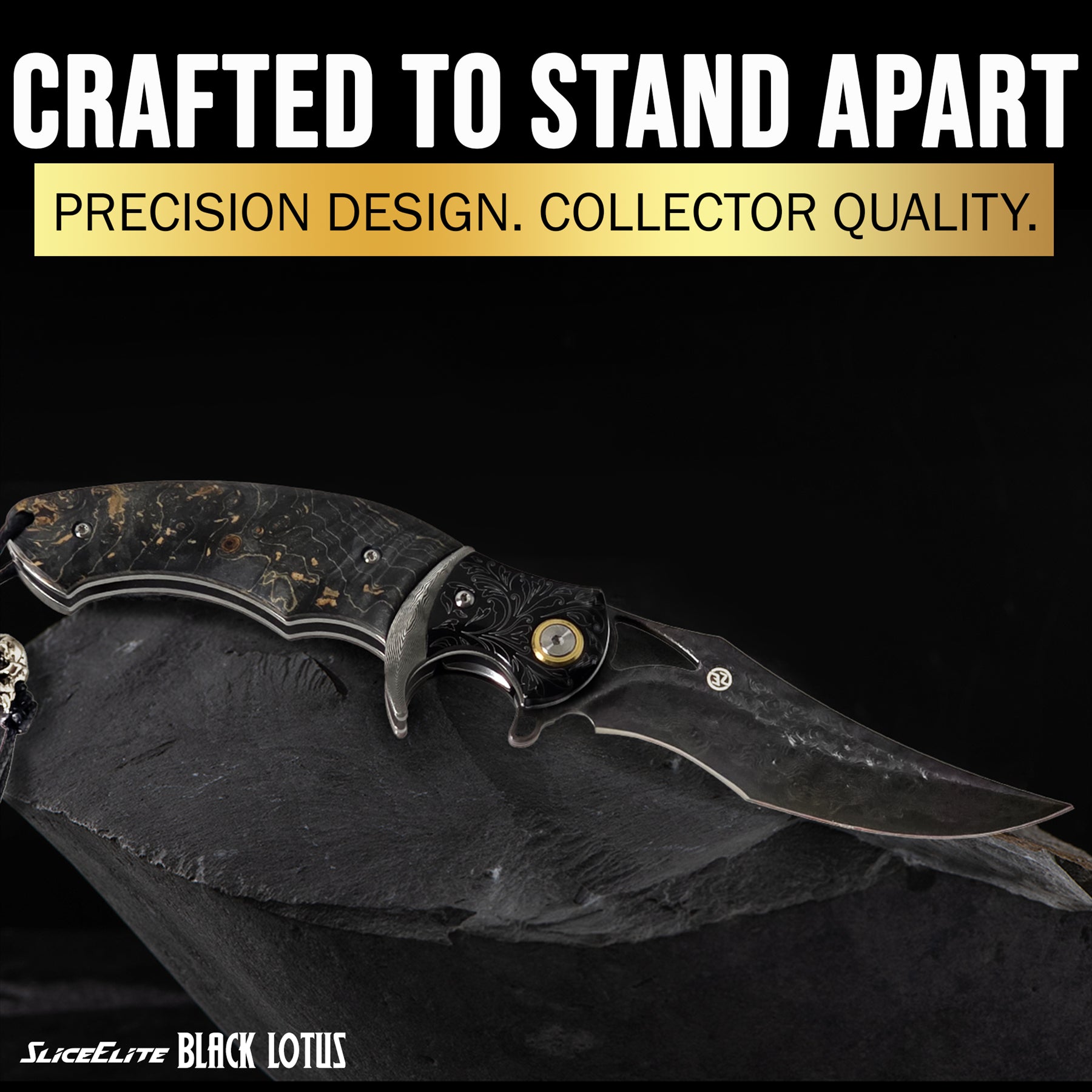 Black Lotus Folding Knife: precision design and collector quality