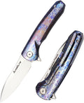 Closed and Opened View of Quimera Fuego Folding Knife