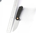 Compact 3.3″ D2 blade EDC knife with Ruler 📐 