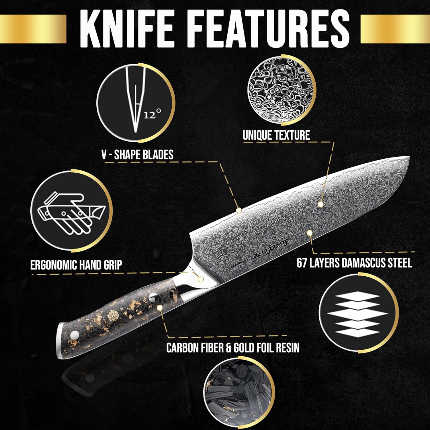 Damascus Knife Features