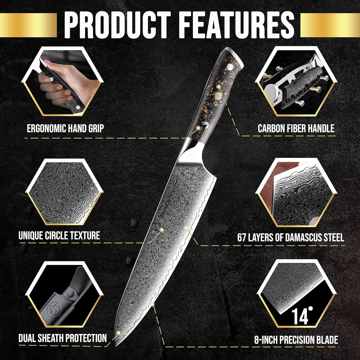 Damascus Knife Features
