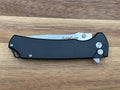 Folded View of Doc Scurlock Folding Knife Tactical EDC Pocket Knife Black Handle