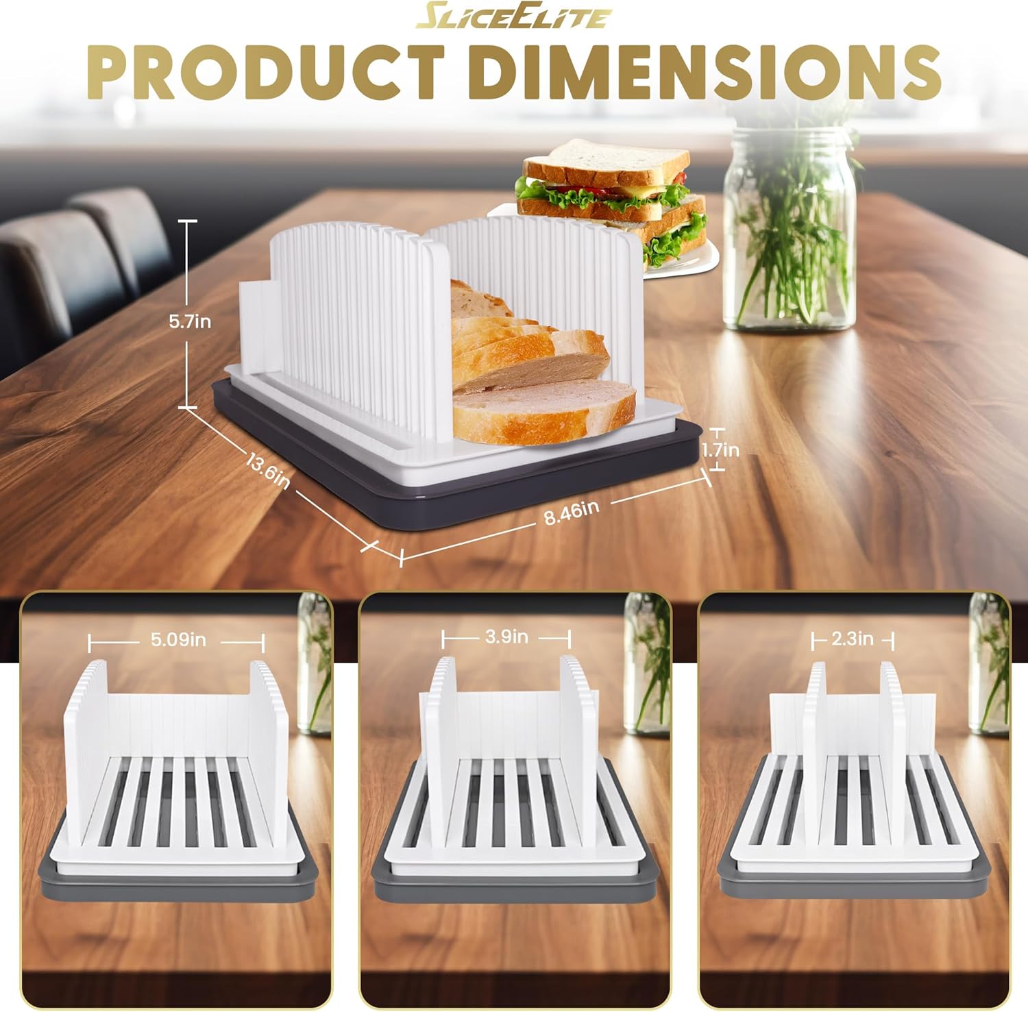 Multifunctional Slicer dimensions 