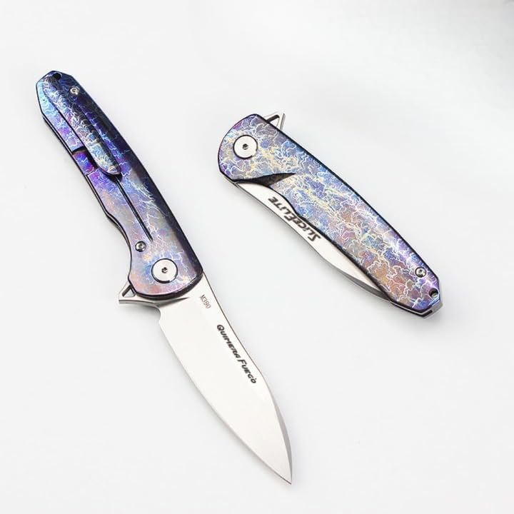 Quimera Fuego tactical Knife 3.7 Inch M390 Steel Titanium Handle Frame Lock
