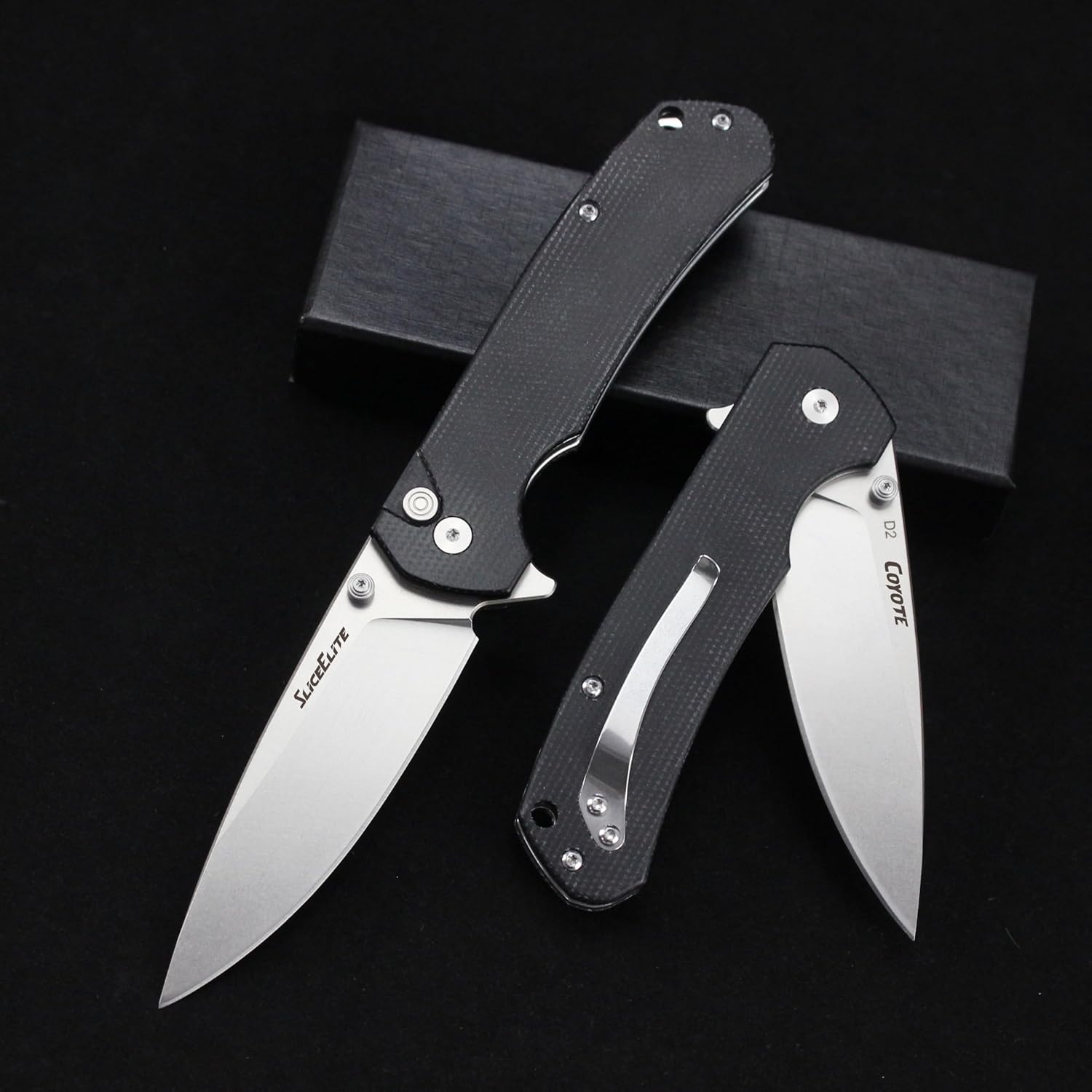 Ready to Ship Product View Coyote EDC Knife – 3.5″ D2 Steel