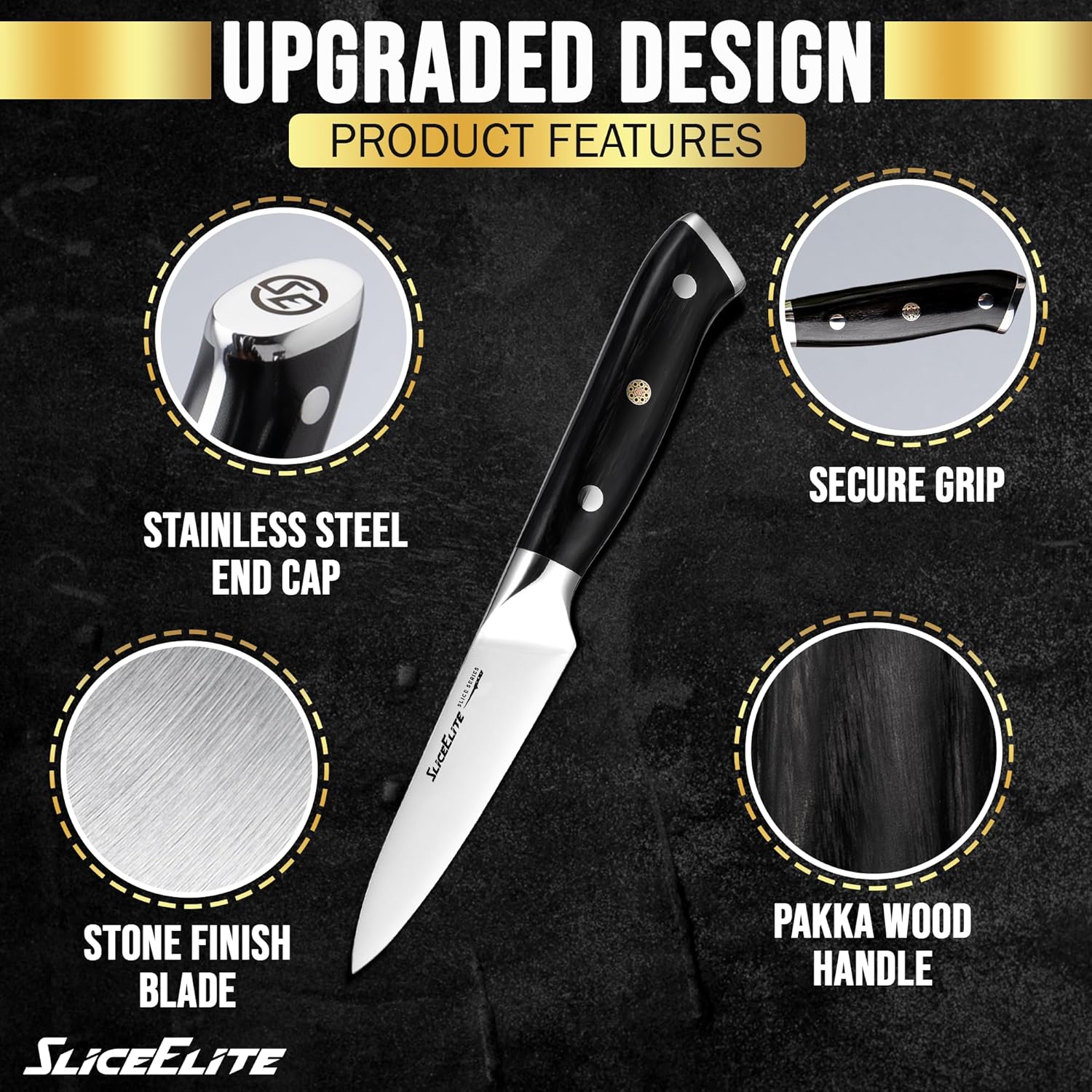 SliceElite 3.5-Inch Paring Knife Design and Features