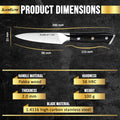 SliceElite 3.5-Inch Stainless Steel Paring Knife Product Dimensions