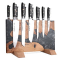 SliceElite Black Resin Magnetic Knife Block