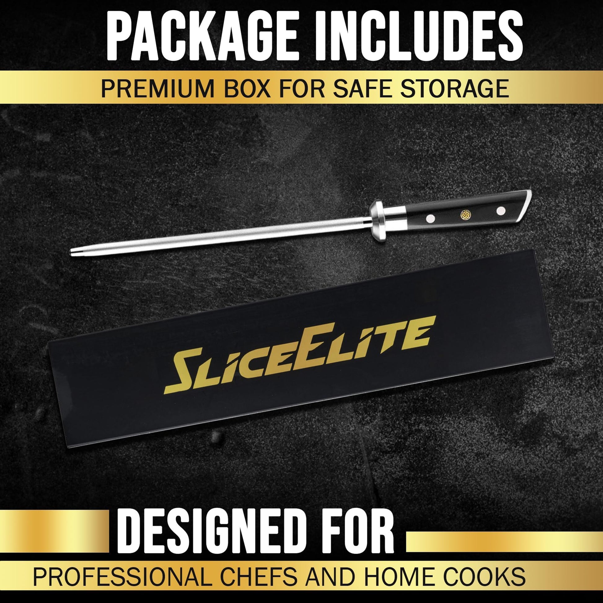SliceElite Diamond Knife Sharpening Rod