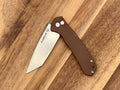 SliceElite_folding_knife_D2_steel_tanto_blade_brown_G10_handle