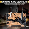 SliceElite Black Resin Magnetic Knife Block 