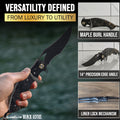 Black Lotus Folding Knife Feature