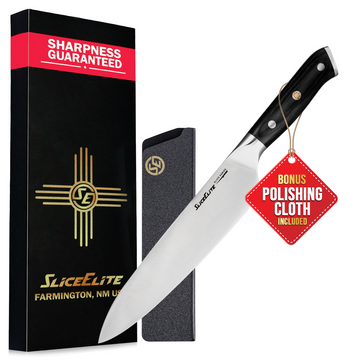 SliceElite 8-Inch Chef Knife German Steel Pakkawood Handle