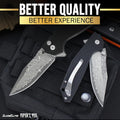 Viper's Veil Folding Knife G10 Handle
