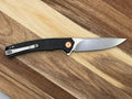EDC Knife 3.5 Inch D2 Steel Drop Point Blade Carbon Fiber Handle