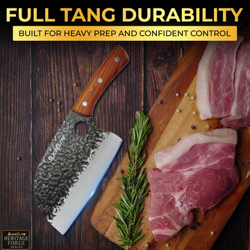 SliceElite 3pc Hand Forged Butcher Knife Set with Gift Box