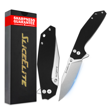 SliceElite 3.5 Inch El Capitan EDC Knife Best Folding Pocket Knife G10 Handle