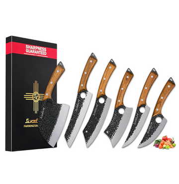 Heritage Forge 6-Piece Hand-Forged Knife Set